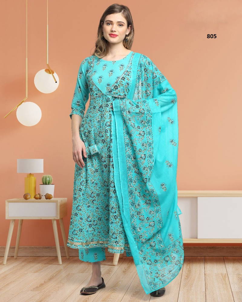 Trendy Printed 106 Regular Wear Wholesale Printed Readymade Suits
